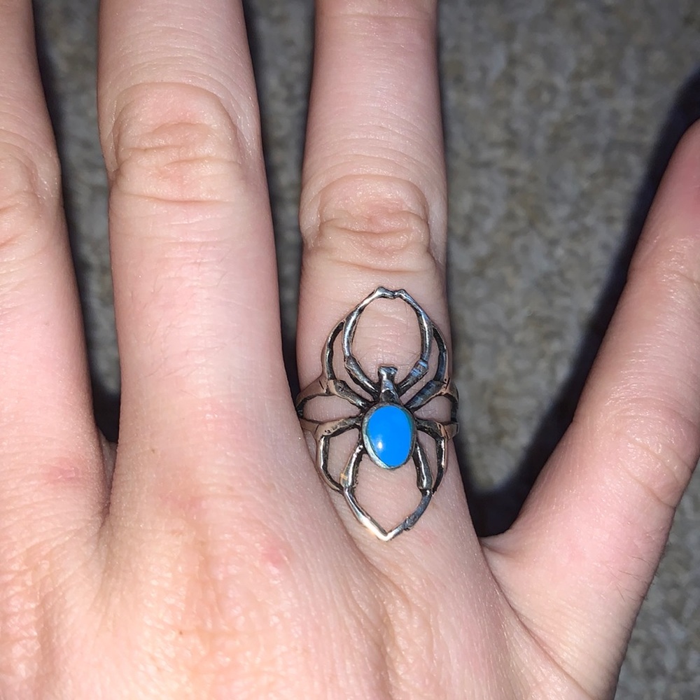 Silver Spider Ring
